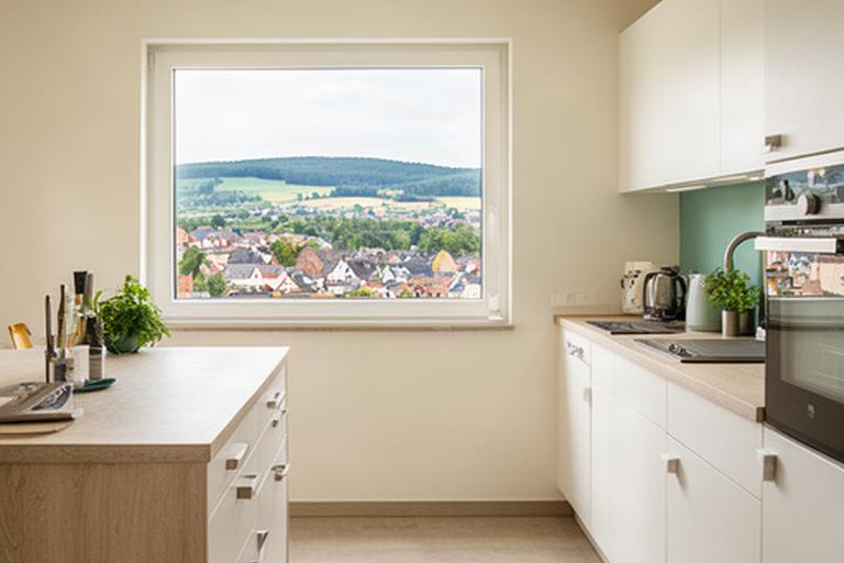 Helle Kapitalanlagewohnung mit moderner Küche und Blick auf Duderstadt
