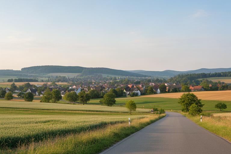 Gut angebundene Wohnlage mit Landschaft und Straße zwischen Duderstadt und Göttingen
